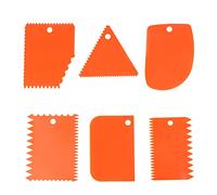 Mango Raspador de Arcilla, 6 Unids Herramientas Dentadas de Cerámica Raspadores de Arcilla de Cerámica Raspador de Escultura de Plástico para Cerámica, Escultura, Tallado, Raspador