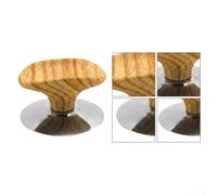 Mango Repuesto Tapa Cacerola Calor 6.2cm Mango Repuesto Tapa(4PCS) | Baquelita térmica, tornillo antióxido, base estable, 6.2x3.6cm, seguro al tacto