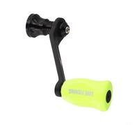 Mango simple de carbono con perilla para DAIWA para FUEGO para carretes de la serie SALAMANDURA PROREX utilizados durante tareas de mantenimiento (verde fluorescente)