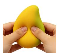 Mango Stress Ball, Fruit Sensory Toy, Quick Rebound Squeeze, Pinch Vent Artifact, Kids Students Office Home Travel, Party Favors Goodie Bag, Hand Exercise Stress Relief for Adults and Teens