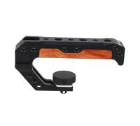 Mango Superior para Jaula de Cámara DSLR, Rig de Video Estabilizador de Madera y Aluminio, Múltiples Agujeros 1/4 y 3/8 Pulgadas - Ligero y Versátil, Diseño con Montura Cold