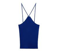 MANGO Top de punto 'ANGELINA' azul XL EUR