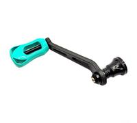 Mango único de fibra de carbono con brazo de 70 mm de longitud para carretes DAIWA para FUEGO, mango basculante tipo tornillo que incluye rodamientos dobles para un uso eficiente (verde fluorescente)
