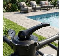 Mango Válvula Multiport SPX0710XF para Hayward Filtro para arena(2pcs) | Plástico para robusto negro, para resistencia exterior, durabilidad larga, mantenimiento piscina, sin corrosión