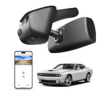 Mangoal Cámara de salpicadero 4K personalizada para Dodge Challenger 2015 2016 2017 2018 2019 2020 2021 2022 2023 (modelo A), GT R/T SXT SRT Hellcat R/T Pack, aspecto OEM integrado, UHD 2160P, WiFi y