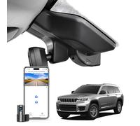 Mangoal Cámara frontal 4K y trasera 1080P personalizada para Grand Cherokee 2022 2023 2024, Grand Cherokee L 2021-2024 (modelo D), Laredo Limited Overland Summit Trailhawk, video UHD 2160P, WiFi y