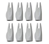 Mangobuy 50pcs 11/32 Flecha Nock Amarillo/Verde para OD9mm De Madera y Flecha De Bambú Flecha Tradicional Al Aire Libre De Arco (Gris)