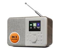 MangoKit MD3 Radio Dab/Dab+ con Pantalla a Color - Radio Despertador portátil con 40 emisoras, Salida de Auriculares, Funciona con Red o Pilas, Sonido Claro