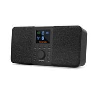 MangoKit SR20 Radio por Internet con WiFi,Radio Dab Portátil con Altavoz Bluetooth,Reproductor de Podcast,FM,Radios de Cocina de Red y Batería,Sonido Estéreo,Pantalla a Color,Doble Alarma-Negras