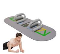Mangos de empuje de aleación de titanio, agarre en forma de S para entrenamiento de fuerza, soporte de flexiones, alfombrilla compacta, ideal para entrenamientos en el suelo, accesorios profesionales