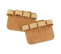 Mangos de entrenamiento: envolturas ergonómicas de piel de vacuno de 9,3 x 7,4 cm, 1 par de almohadillas de gimnasio sin dedos, protectores de palma, equipo de ejercicio ligero de 30 g, evita lesiones