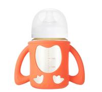 Mangos para biberones,Manijas de biberones de silicona, Cómodas asas para vasos Sippy Portabiberones, Accesorios de botella, mango de botella de agua Anti-caída para varios botellas