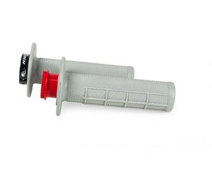 Mangos R20 LOCK-ON (22+25 mm) grises (medio gofre) + 8 adaptadores ROLGAZ