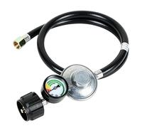 Manguera Adaptadora De Propano: 3 Pies Con Indicador, Conector Y Regulador Integrados, Línea De Entrega Segura De Combustible | Estufa De Camping Portátil, Hoyo De Fuego Para Patio, Accesorio Para Est