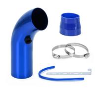 Manguera admisión aire Filtro Aire Universal 3 "76mm Y Tubo Entrada Aire Frío Kit Tubo Tubo Inducción Turbo Sin Cono Filtro Aire(Azul)