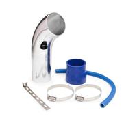 Manguera Admisión Aire Kit De Tubo De Admisión De Aire Turbo De 76 Mm Para De Admisión De Aire De Carreras De Coches Universal De Aluminio Filtro Aire(Air intake Pipe2)