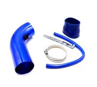 Manguera Admisión Aire Kit Tubo Admisión Aire Universal De Aluminio Para Automóvil 3 Pulgadas Y 76 Mm Frío Conducto Filtro(Azul)