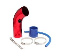 Manguera Admisión Coche Kit De Tubo De Admisión De Aire Turbo De 76 Mm Para De Admisión De Aire De Carreras De Coches Universal De Aluminio Filtro Aire(Air intake Pipe3)