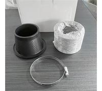 Manguera Admisión Presurizada 1 Juego De Kit Entrada Turbina ABS Embudo Aire Para Parachoques Delantero Coche Universal Tubería Admisión Turbo(Round)