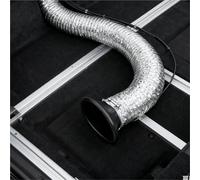 Manguera Admisión Presurizada Admisión Aire Para Parachoques Delantero Coche Juego Tubos Ventilación Tobera Entrada Turbo Universal Boquilla Redonda/cuadrada(1set-B)