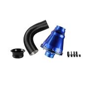 Manguera Admisión Presurizada Filtro De Aire Universal Para Coche 76 Mm Con Cabezal Tipo Hongo Y Fuelle Admisión 3 Pulgadas Para SUV Limpiador Tuberías Entrada Frío Alto Flujo(Azul)
