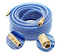 Manguera aire comprimido PVC 20m Tubo compresor Manguera entretejida Acople rápido EU Aire a presión