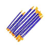 Manguera ajustable de plástico para agua y aceite Tubo flexible de refrigerante de plástico, rosca macho BPS de 1/4", 3/8" y 1/2", boquilla redonda y plana, 300-600 mm(1/2-with Switch,Flat 400MM)