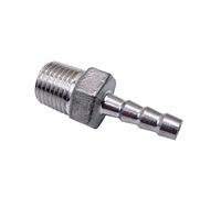 Manguera Barb Manguera Barb Acero inoxidable SS304 Conector de acoplamiento de rosca macho BSP para muchas tuberías diferentes 1/8-1/2 (3/8 x 10 mm)