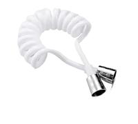 Manguera Bidé Mano Rociador de bidé for inodoro agua mano, cabezal ducha con resorte flexible, manguera, línea telefónica, mangueras suaves, accesorios baño Bidé portátil para WC(White 2.0M)
