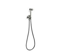 Manguera Bidé Mano Rociador de bidé mano latón, accesorio baño, grifo negro for, cabezal ducha autolimpiante blanco Bidé portátil para WC(Grey Set A SS Hose)