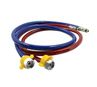 Manguera blindada 100cm manguera flexible 1/2" | de acero inoxidable para grifo de agua, lavabo, grifo, baño, cocina | accesorio de manguera flexible | manguera de conexión/extracción de agua