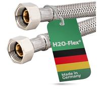 Manguera blindada 3/8"ALT. x 3/8"ALT., Tubería fllexible DN8 para Sanitario mit Aprobación de agua potable - 4,00m / 4.000mm