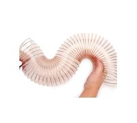 Manguera colectora de polvo, PVC reforzado para extracción de polvo de taller, sierra de mesa y conexiones de aspiradora, 2 m de longitud, 38 mm de diámetro