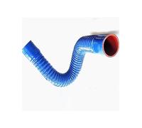 Manguera corrugada de alambre de acero de silicona, tubo de caucho de gran diámetro reforzado con tela for ventilación, transferencia de refrigerante/agua(Blue,100x3.8cm)