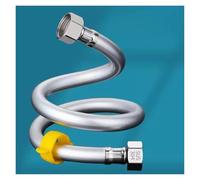 Manguera corta, conector de línea de grifo, conexión de manguera de entrada de agua for lavadora, lavavajillas, baño(Stainless Steel Nut,Length: 60 cm)