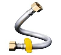 Manguera corta, conector de línea de grifo, conexión de manguera de entrada de agua for lavadora, lavavajillas, baño(Copper Nut,Length: 60 cm)