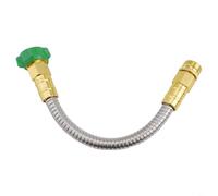 Manguera corta del jardín del acero inoxidable 304 con el conector libre y | Tubo resistente al óxido para la manguera flexible del metal del suministro de agua al aire libre