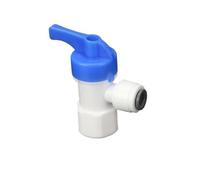 Manguera de 1/4" de diámetro exterior, codo con rosca hembra BSP de 1/4", conexión rápida, válvula de bola de plástico for tanque de presión, inversor de agua de ósmosis inversa, accesorio de 6,5 mm