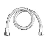 Manguera de acero de doble cabeza de gran flujo, construcción reforzada, conector de baño resistente a la presión para suministro de agua caliente, manguera de agua reforzada resistente