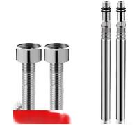 Manguera de acero inoxidable 304 corrugado en espiral para grifo de fregadero de cocina, conexión de agua fría y caliente, tubo de fuelle flexible, color plateado, rendimiento duradero, abrazaderas a