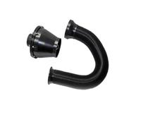 Manguera De Admisión De Aire Filtro Aire Universal Coche 76mm Cabezal Seta Fuelle Entrada Energía Limpiador Tuberías Frío Alto Flujo SUV 3 Pulgadas Admisión Tubo(Negro)