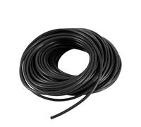 Manguera de agua blanda de PVC de 20/30/40/50/60/70/80 m, 4/7 mm, tubo de 1/4", resistente a la abrasión, for microirrigación de césped y jardín. Tubo negro/marrón.(Negro,20m)