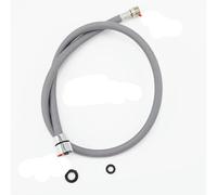 Manguera de agua de nailon de 50 cm/60 cm/85 cm F1/2 M15*1 para grifo extraíble de cocina, tubo giratorio, color negro y gris, para fontanería, 85 cm y gris