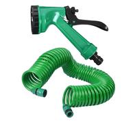 Manguera de agua expandible, manguera de jardín en espiral, 5 modos de riego, ligera, adecuada, 10 metros, 15 metros, verde o barcos, limpieza de casa, patio, lavado de coches, color antiguo