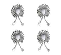 Manguera de agua flexible de 2/3/4 metros, manguera de ducha con resorte, manguera de plástico, antienrollamiento, adecuada for inodoro, bañera, boquilla de ducha(4PCS,2M)