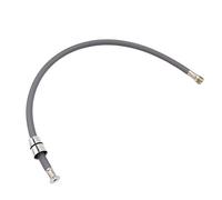 Manguera de agua flexible de nailon trenzado de 85 cm para grifo de cocina, tubo giratorio gris, compatible con F1/2 M15 x 1, ideal para necesidades de fontanería