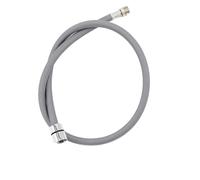 Manguera de agua Flexible trenzada de nailon for cocina, tubo giratorio de grifo extraíble, color negro y gris, 50cm/60cm/85cm F1/2 M15 * 1(85cm Gray)