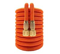 Manguera de agua for jardín, expandible, de alta presión, for lavado de autos, flexible, mágica, herramientas de riego for jardín(Orange,1/2''_100FT)