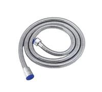 Manguera de agua for jardín, manguera de ducha, nueva, flexible, SUS304, accesorios, extensión negra, 1,5/2 m, mangueras extensibles for riego del hogar.(Silver,2.0M)