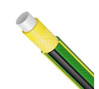 Manguera de agua Home Plus de 1/2 pulgadas, color verde/negro, 27 bar, resistente a los rayos UV, de -20 °C a +60 °C, estable (5 metros)